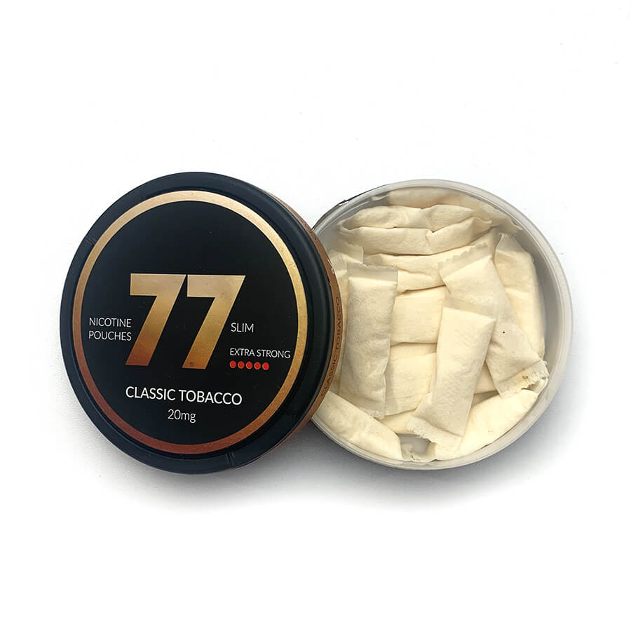 77 Classic Tobacco 20mg Slim Nicotine Pouches - Image 2