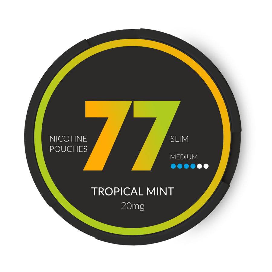 77 Tropical Mint 20mg Slim Nicotine Pouches