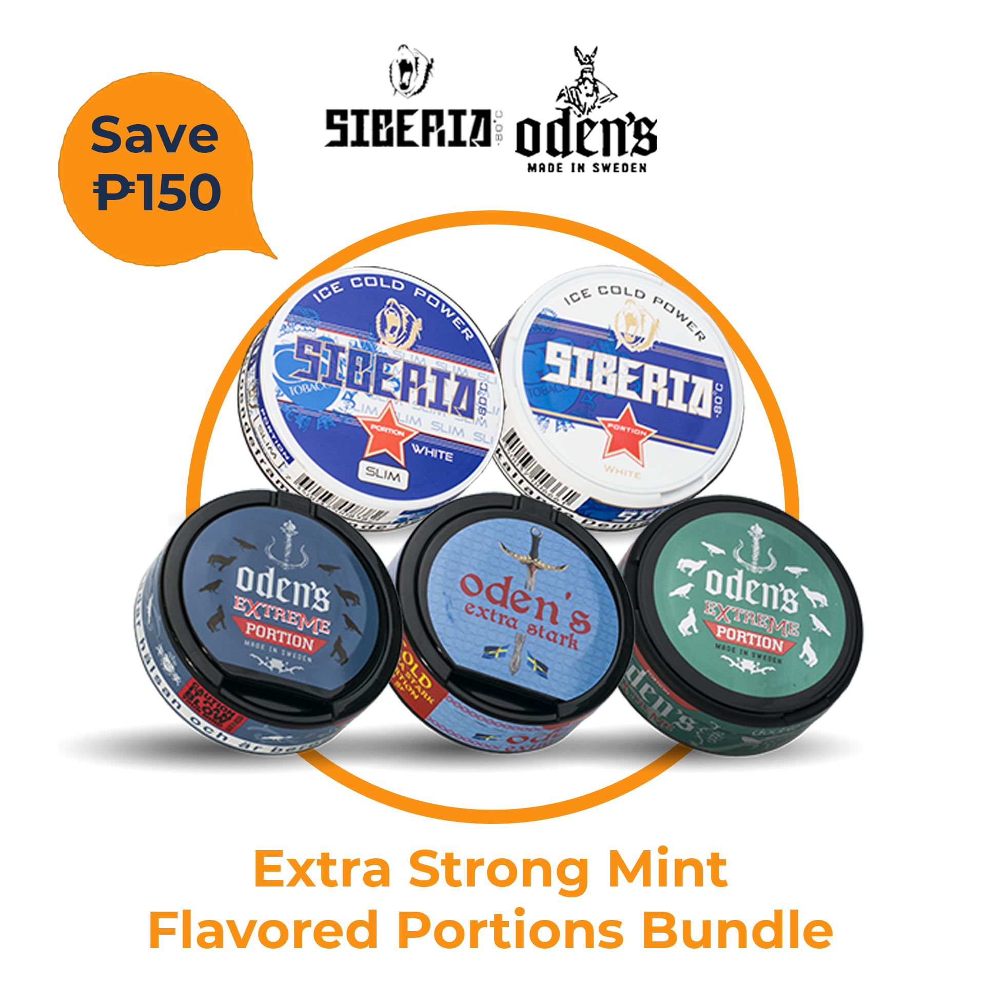 Extra Strong Mint Flavored Portions Bundle