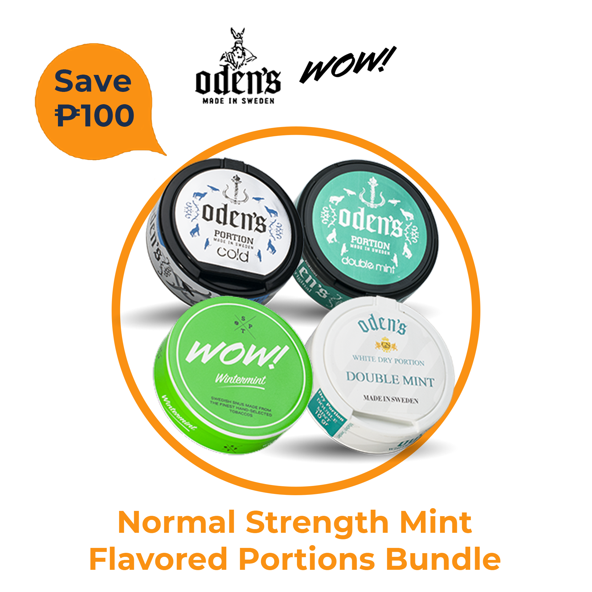 Normal Strength Mint Flavored Portions Bundle