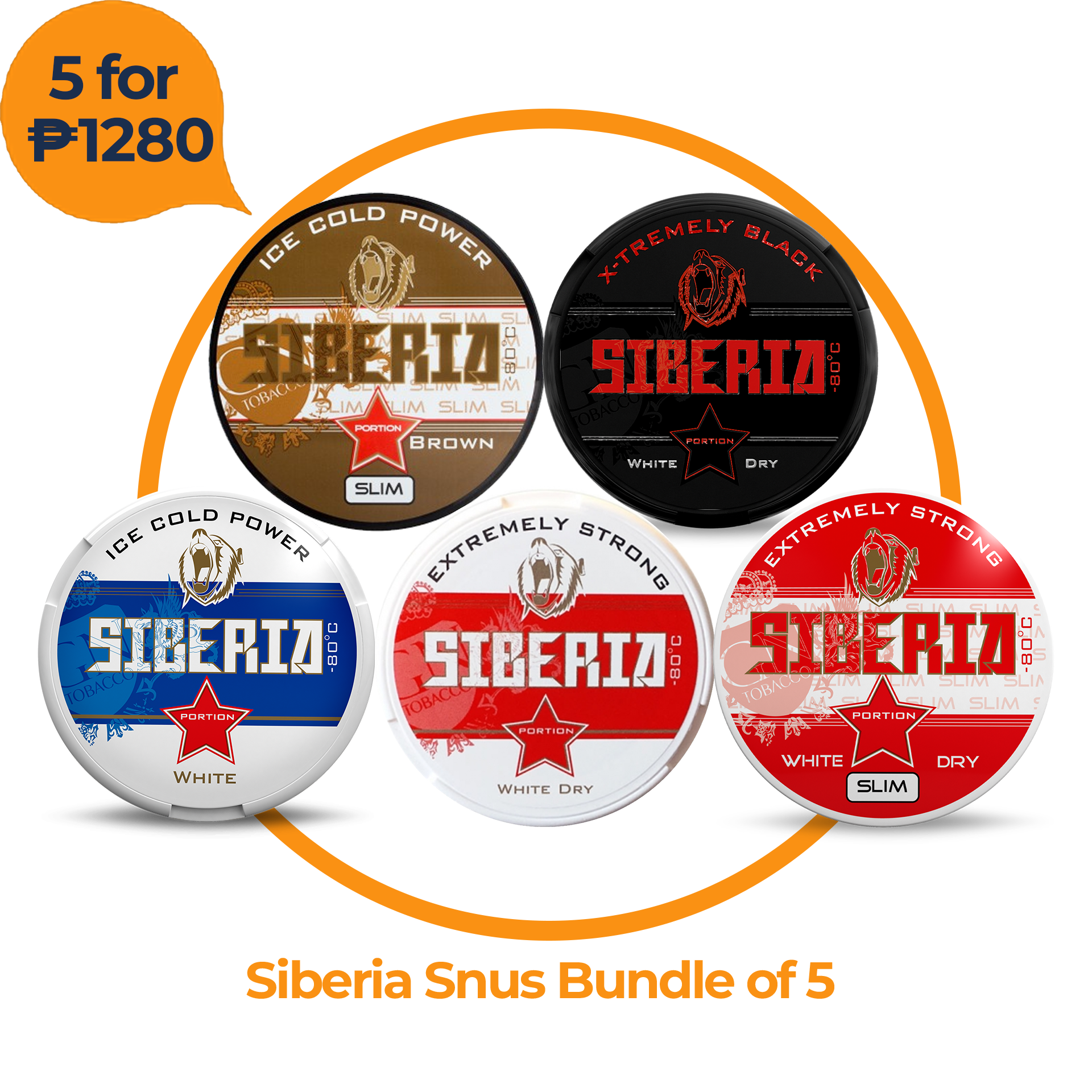 Siberia Snus Bundle of 5