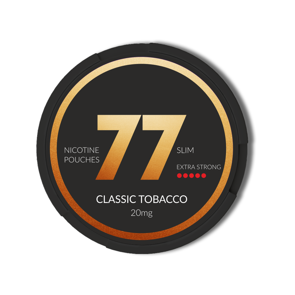 77 Classic Tobacco 20mg Slim Nicotine Pouches