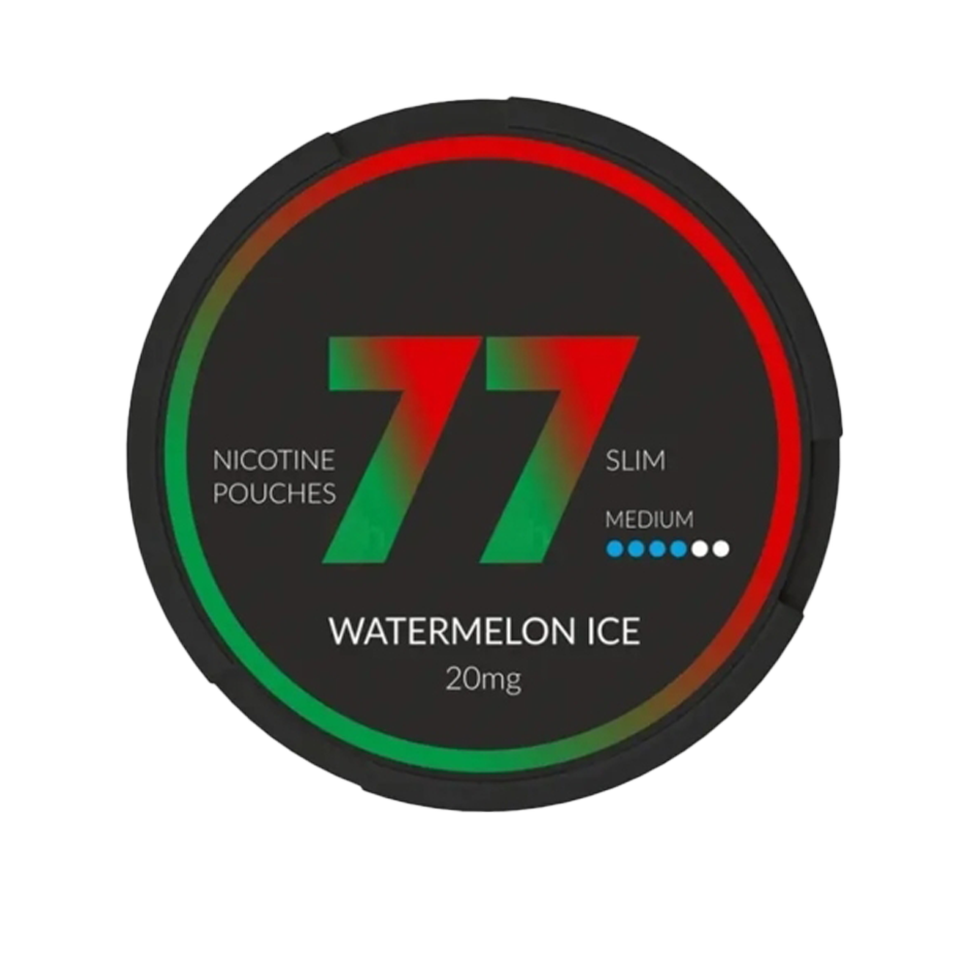 77 Watermelon Ice 20mg Slim Nicotine Pouches