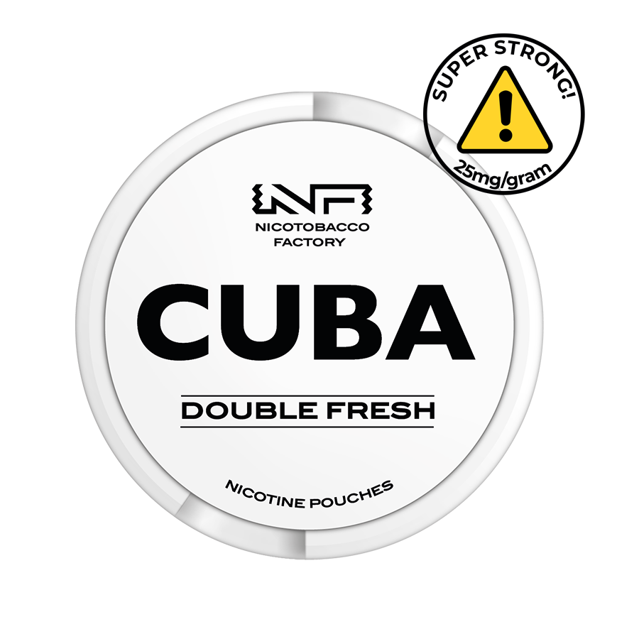 Cuba White Double Fresh Ultra Strong Slim Nicotine Pouches