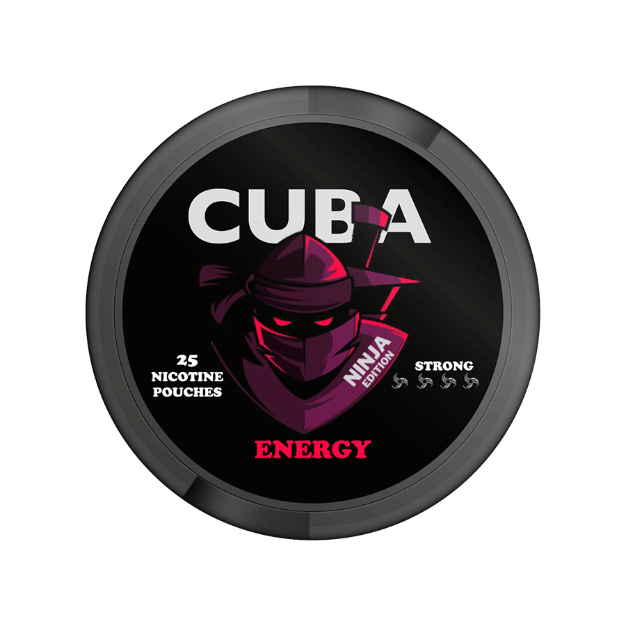 Cuba Ninja Energy Strong Slim Nicotine Pouches