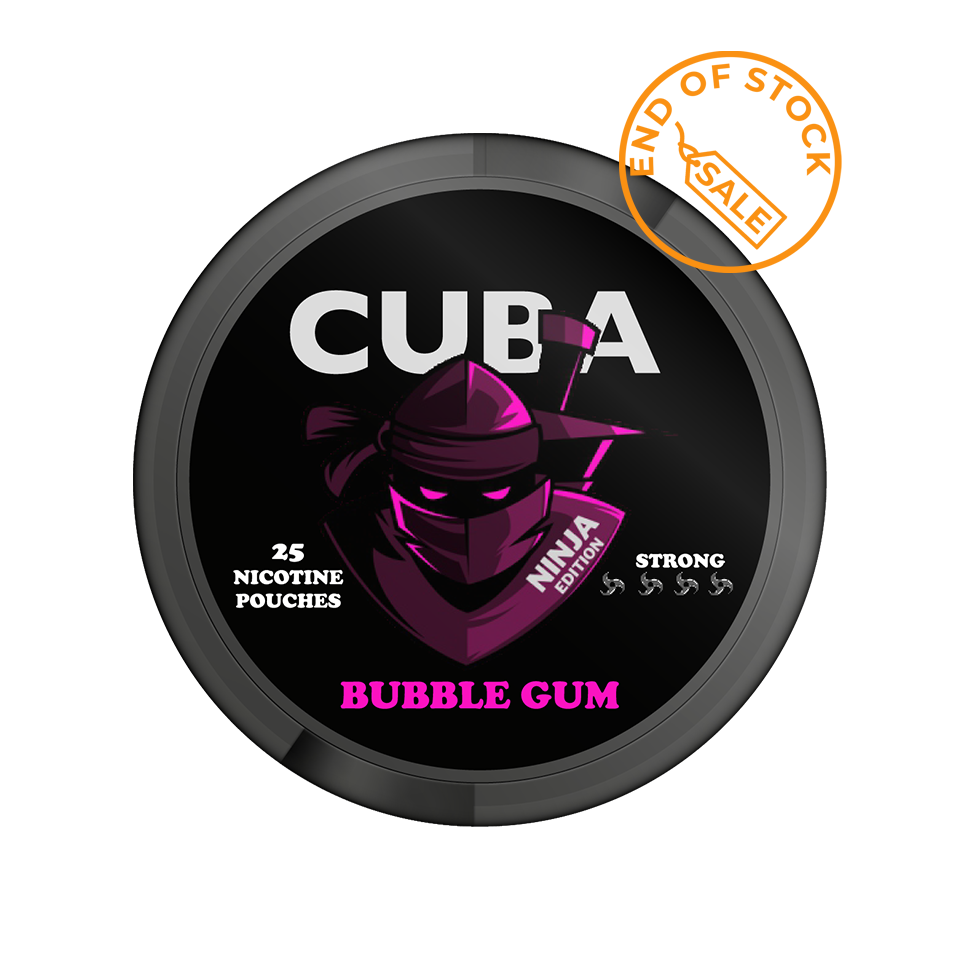 Cuba Ninja Bubble Gum Strong Slim Nicotine Pouches