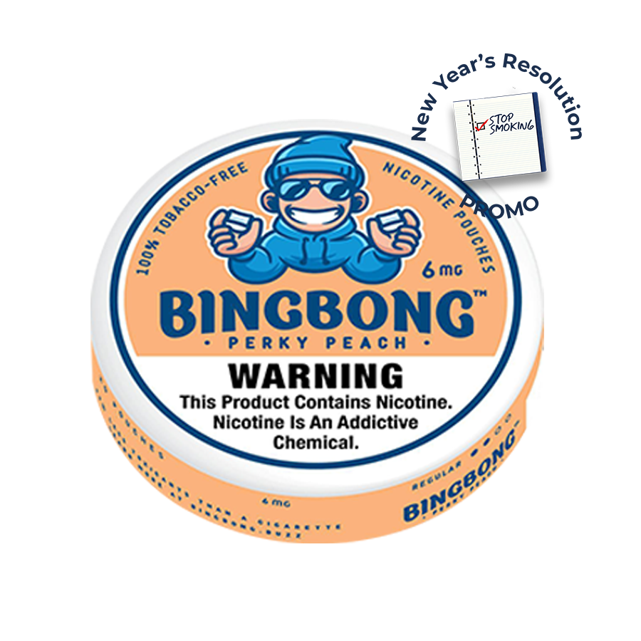 Bingbong Perky Peach 6mg Slim Nicotine Pouches