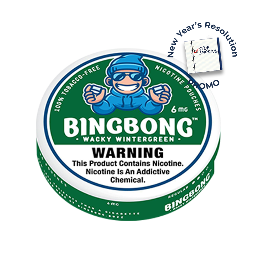 BINGBONG Wacky Wintergreen Strong Nicotine Pouches