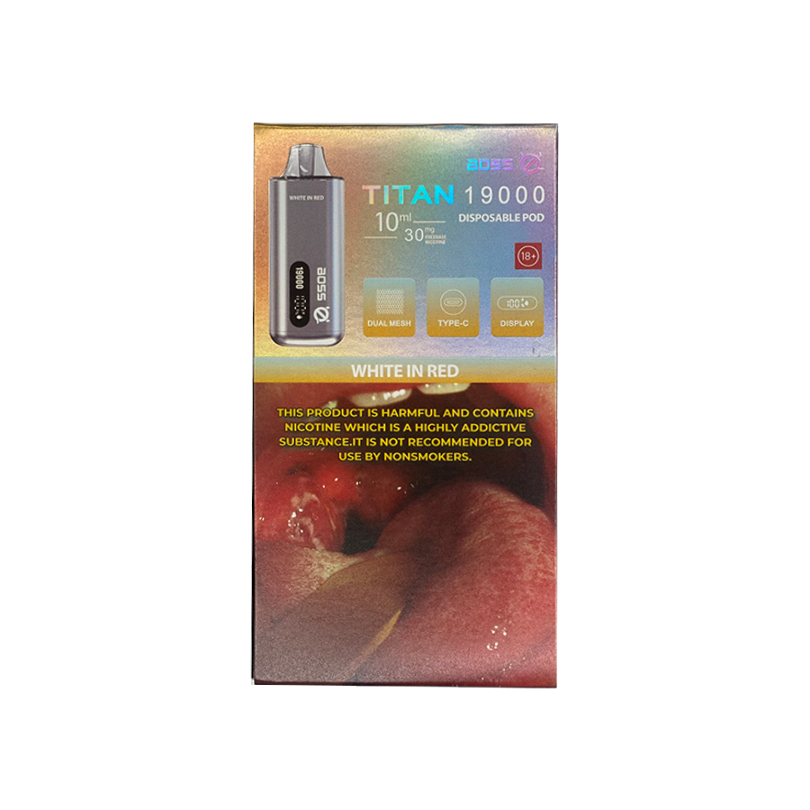 TITAN White In Red 19000 Disposable Vape