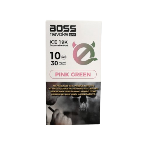 BOSS X NEVOKS ICE Pink Green 19000 Disposable Vape