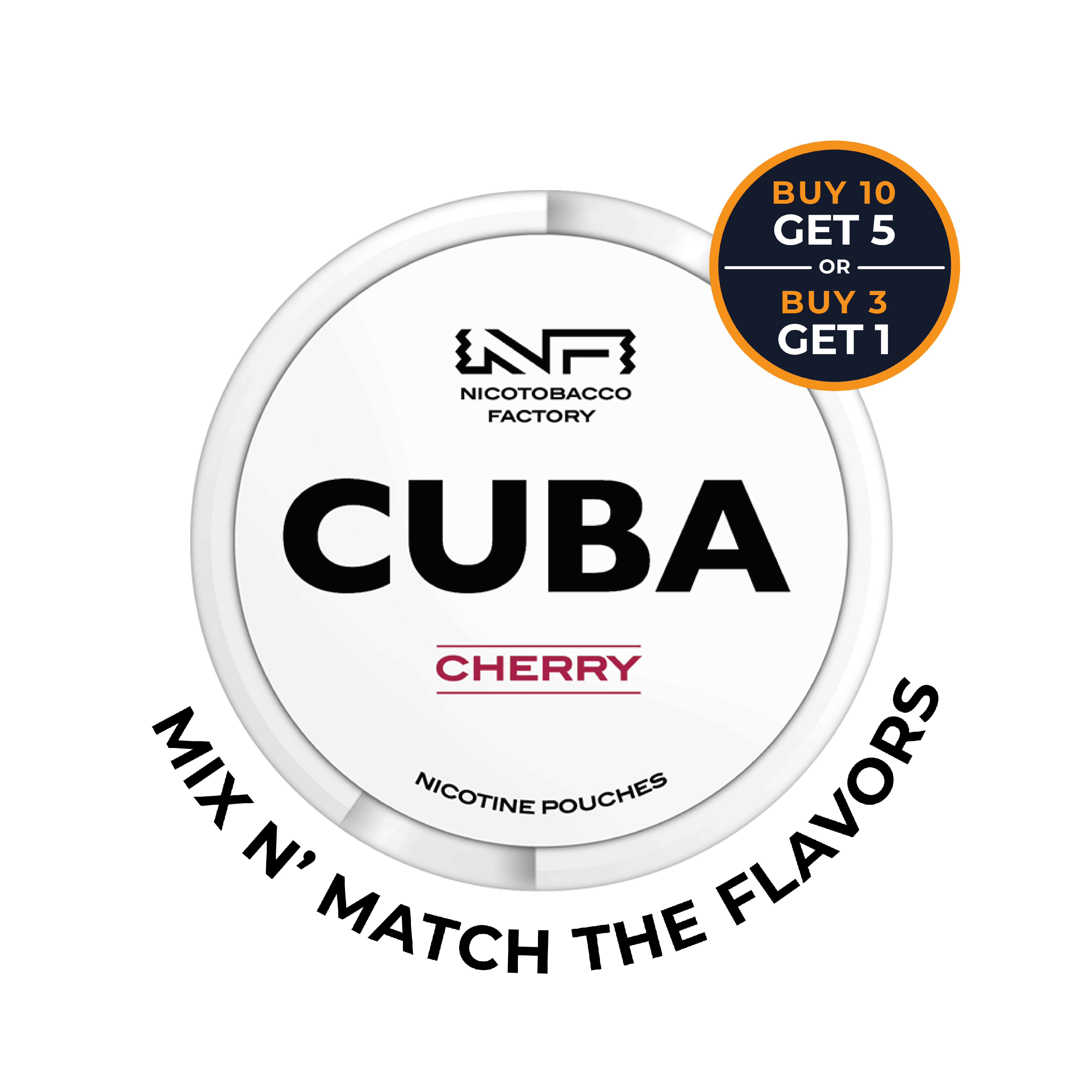 Cuba White Cherry Slim Nicotine Pouches