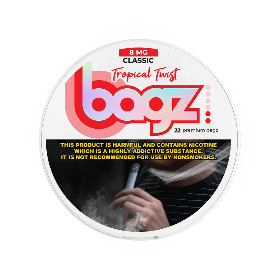 Bagz Tropical Twist Slim Nicotine Pouches