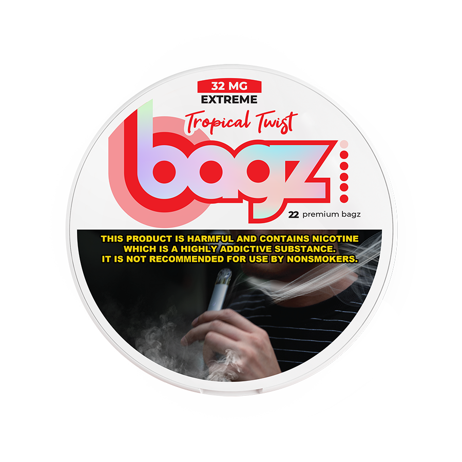 Bagz Tropical Twist Ultra Strong Slim Nicotine Pouches
