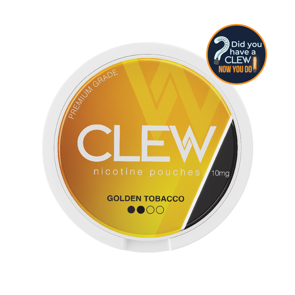 CLEW Golden Tobacco 10 mg Nicotine Pouches
