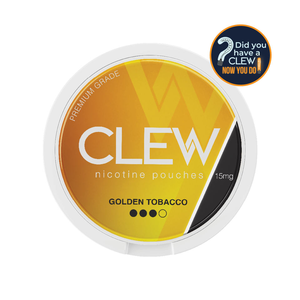CLEW Golden Tobacco 15 mg Nicotine Pouches