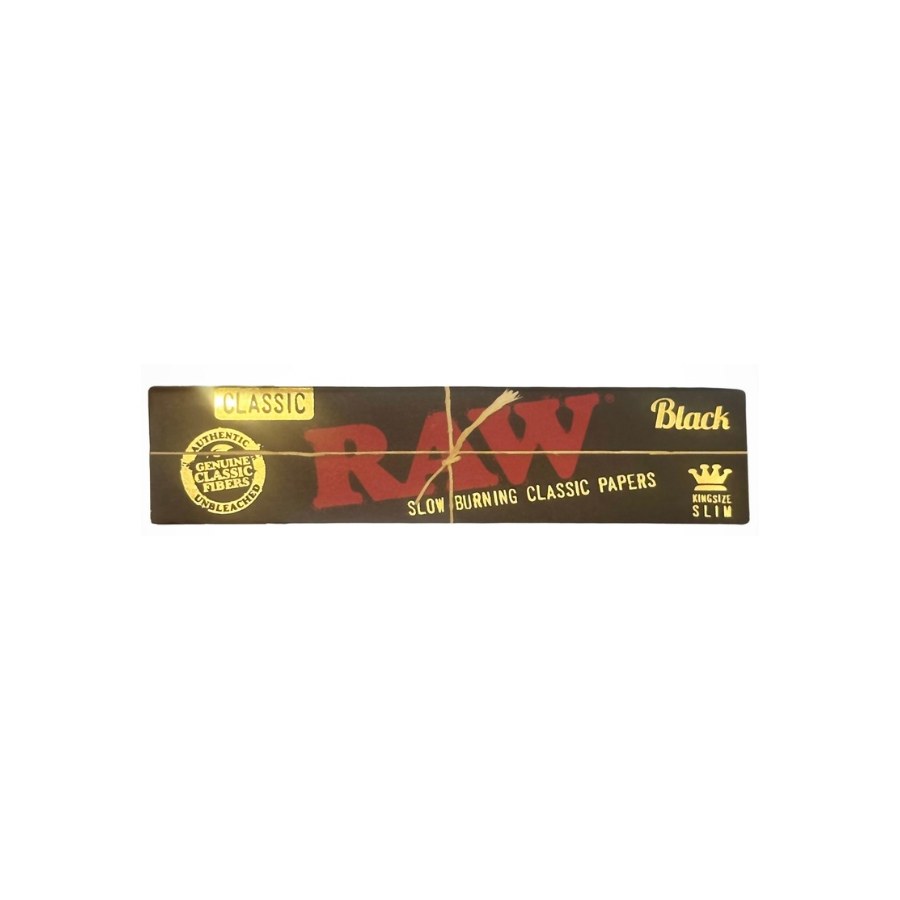 RAW Black King Size Slim Classic Ultra Thin Rolling Papers